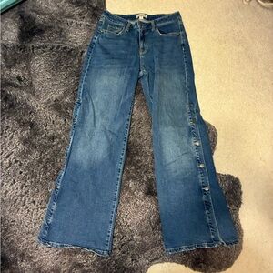 Nili Lotan for target Flare Wide Leg Blue Jeans